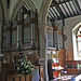 St Margaret, Hawes. Organ pipes