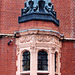 Detail of former house on the corner of Kensington Court, Kensington, London