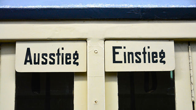 Leipzig 2015 – Straßenbahnmuseum – Ausstieg Einstieg