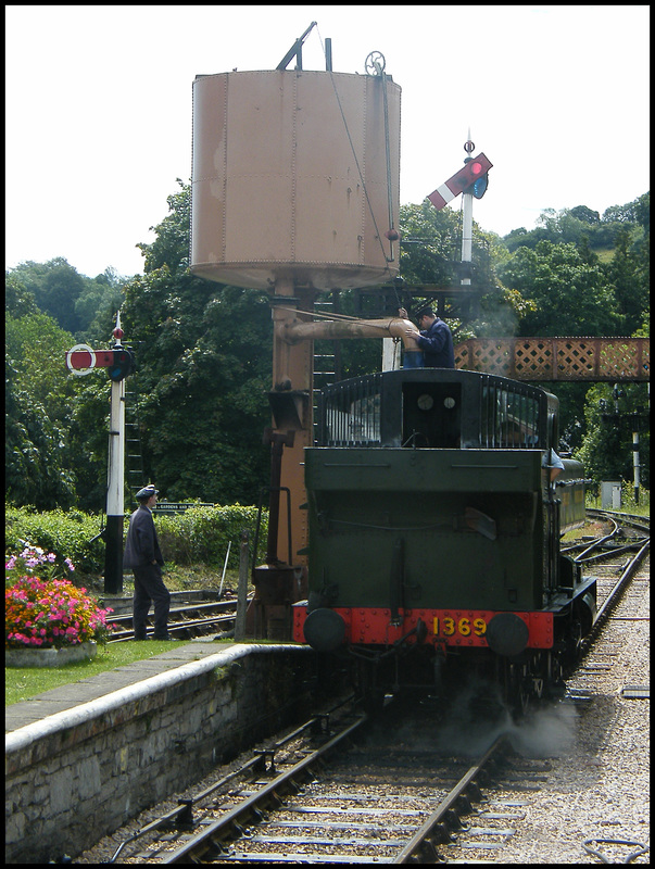 taking on water at Buckfastleigh