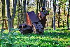 Schlosspark Wiligrad, Schrottskulptur