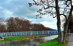Behelfsbrücke beim Dahliengarten