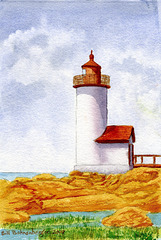lighthouse 7.5x11in