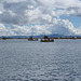 Reed Boats Between The Uros Islands