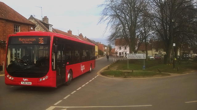 Lynx (Coastal Red) 21 (YJ60 KAA) in Burnham Market – 28 Feb 2022 (13 54 00)