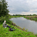 Lunch on the bank of the River Trent NE of Orgreave.