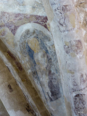 Ancient murals within Cormac's Chapel at The Rock of Cashel