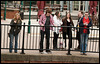 Duck race; bankside viewers