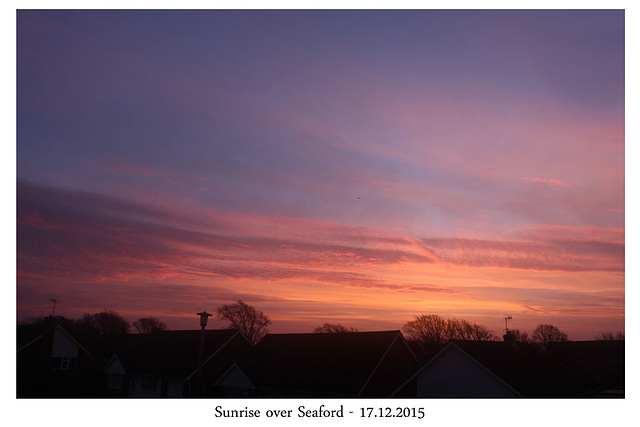 Sunrise over Seaford - 17.12.2015
