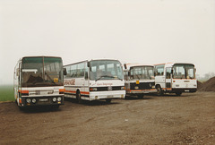 Cars Delgrange line-up at Oost Cappel - 25 Mar 1996