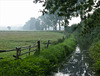 Moor Channel Fence in the Morning