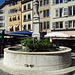 Brunnen am Bourg-de-Four Platz in Genf