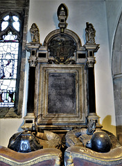 morley church, derbs ; c17 tomb of  jacynth sacheverell