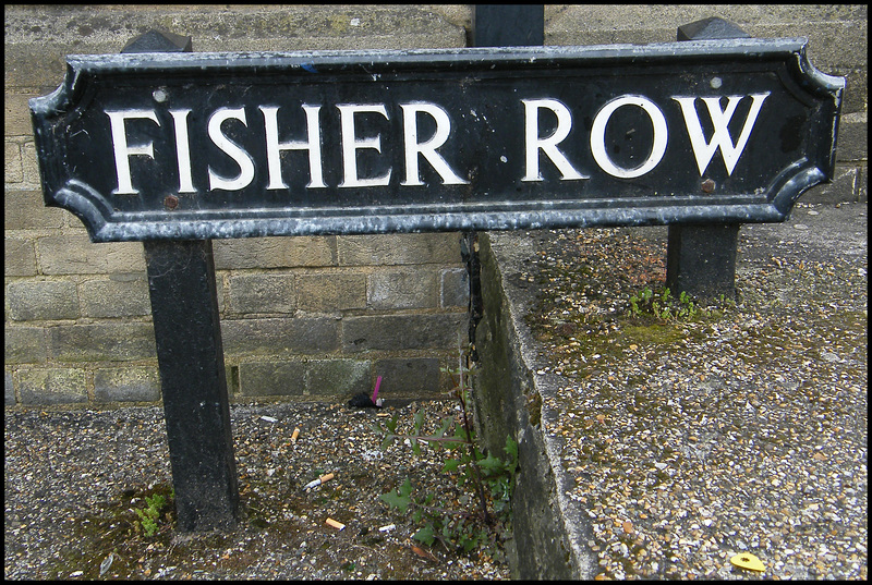 Fisher Row street sign