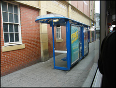 Warrington bus shelter