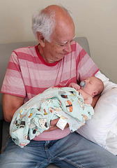 Moi avec mon arrière petit fils Jayden