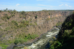 Zambia - Zimbabwe, Canyon of Zambezi River Taken from Victoria Falls Bridge