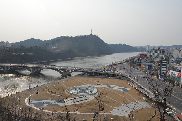 Nam River passing through Jinju