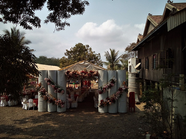 Décorations de banquet en perspective