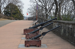 Jinju Castle on the banks of the Nam River