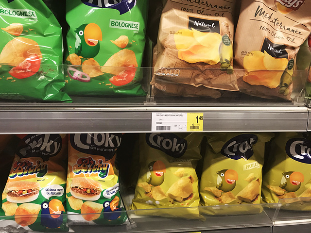 Belgian supermarket food