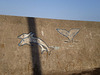 Street art on the pier.