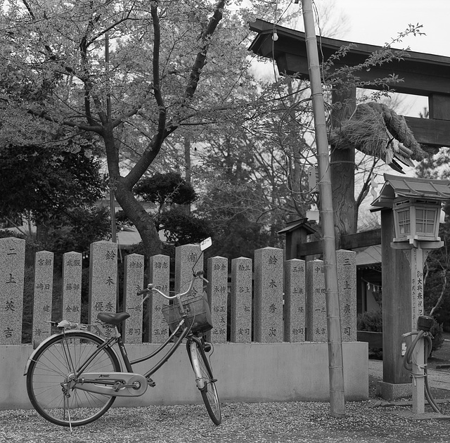 Bicycle by the shrine