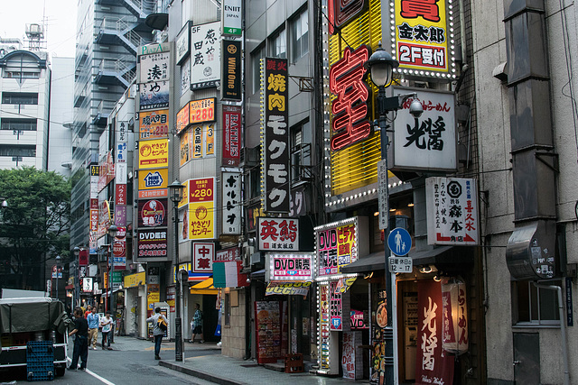 Restaurant street in the morning