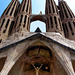 Barcellona : La Sagrada Familia, frontal view