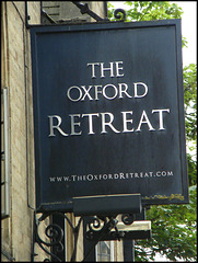 Oxford Retreat pub sign
