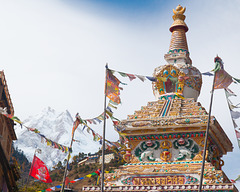 Lho Stupa with Manaslu