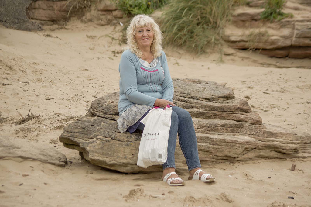 My sister Bobby at Red Roack, Hoylake