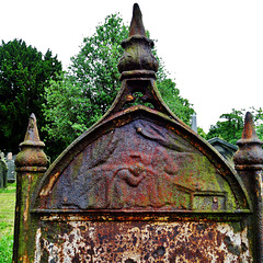 Quite unusual....an iron memorial.