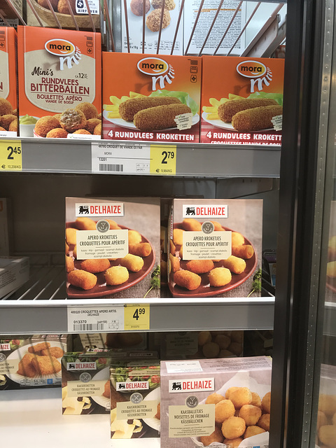 Belgian supermarket food