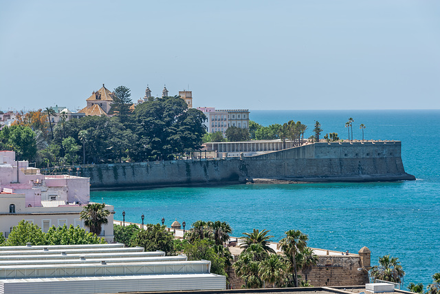 Blick vom Schiff auf Baluarte de la Candelaria