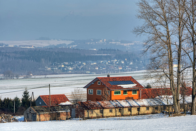 Blick nach Chemnitz