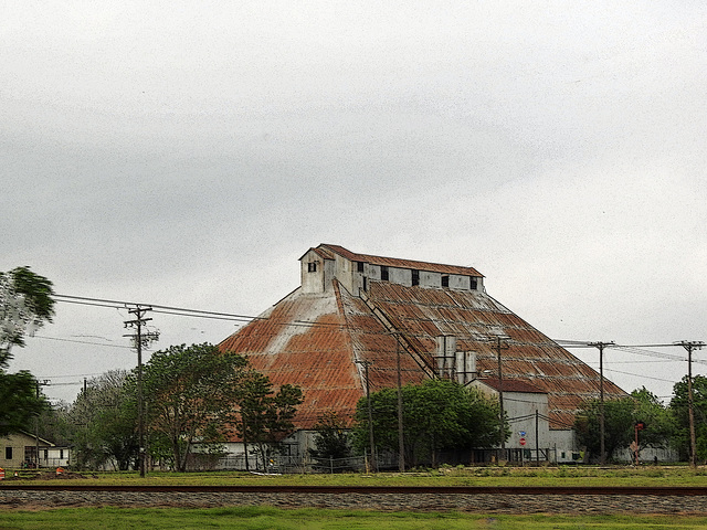 Day 6, old and deserted seed storage building, Raymondville, South Texas