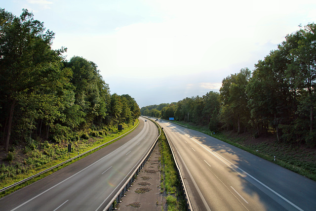 Blick auf die A42 (Dortmund-Mengede) / 11.07.2020