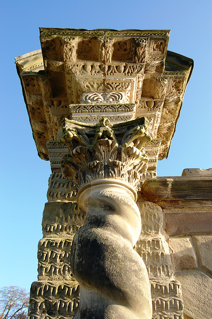 Detail of Gate Pier, Staunton Harold Hall, Leicestershire