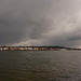 West Kirby under snow clouds