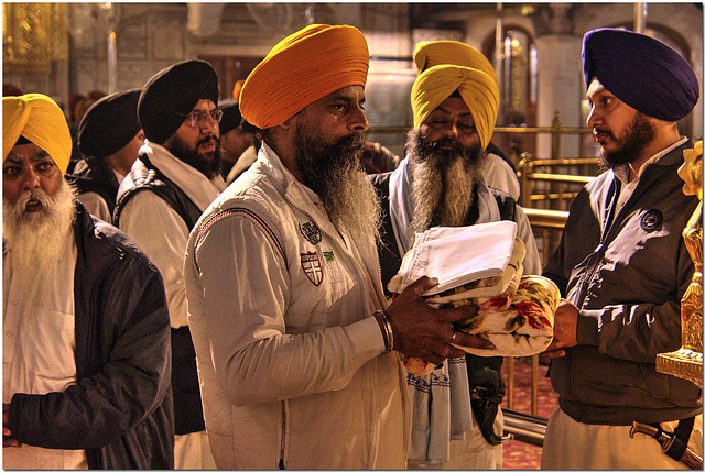 In the Golden Temple at Amritsar