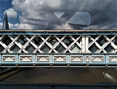 Up on Tower Bridge, London.