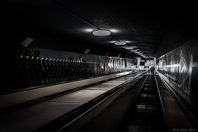 Rolltreppe im Skansen (© Buelipix)