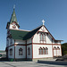 Iceland, Húsavík Wooden Church (Húsavíkurkirkja)