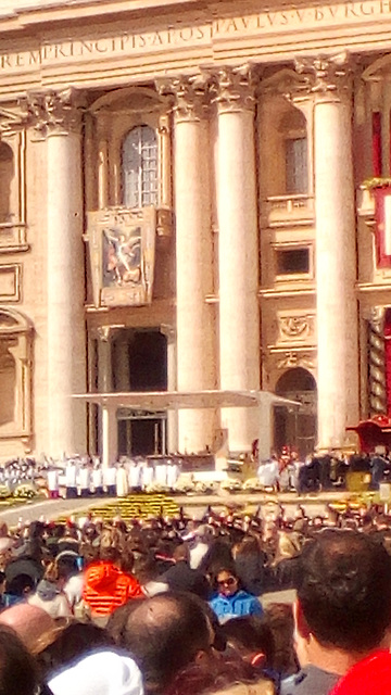 Pope starting Mass