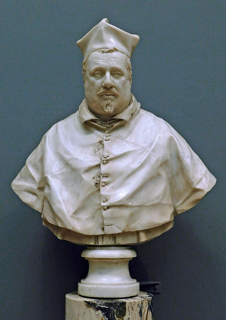 Cardinal Scipione Borghese by Giuliano Finelli in the Metropolitan Museum of Art, January 2022