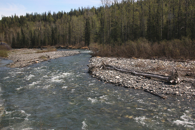 Rushing water