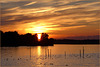 Sunset in pastel near the Eemmeer, the Netherlands...