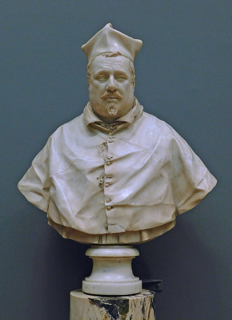 Cardinal Scipione Borghese by Giuliano Finelli in the Metropolitan Museum of Art, January 2022