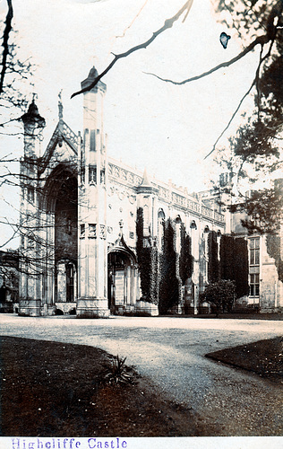 Highcliffe Castle, Hampshire c1900 (ruins now under restoration)